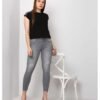 FM Solid Women Round Neck Black T-Shirt - Image 6