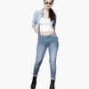 Women Blue Skinny Fit Stretchable Jeans - Image 5