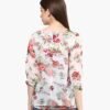 Women Off White Printed Top - Image 4