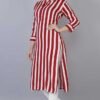 Women Striped Cotton Rayon Blend Straight Kurta - Image 4