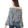 Casual Bell Sleeve Printed Women Multicolor Top - Image 3