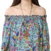 Casual Bell Sleeve Printed Women Multicolor Top - Image 5