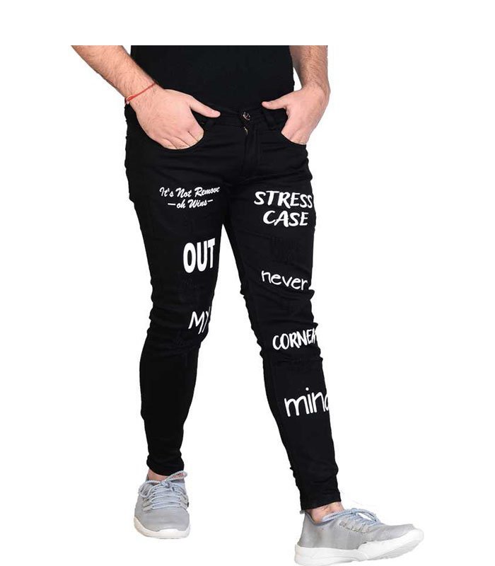 styzon Boyfriend Men Black Jeans - Image 3