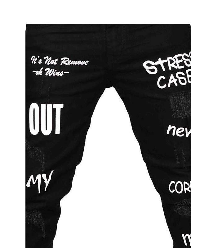 styzon Boyfriend Men Black Jeans - Image 5